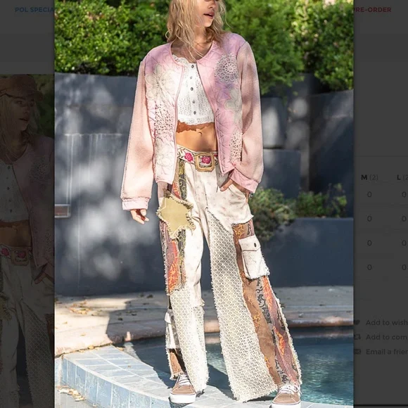 POL Artistic Patchwork Flare Jeans - Picture 2 of 9